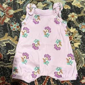 Carter's Lavender Floral Baby Outfit